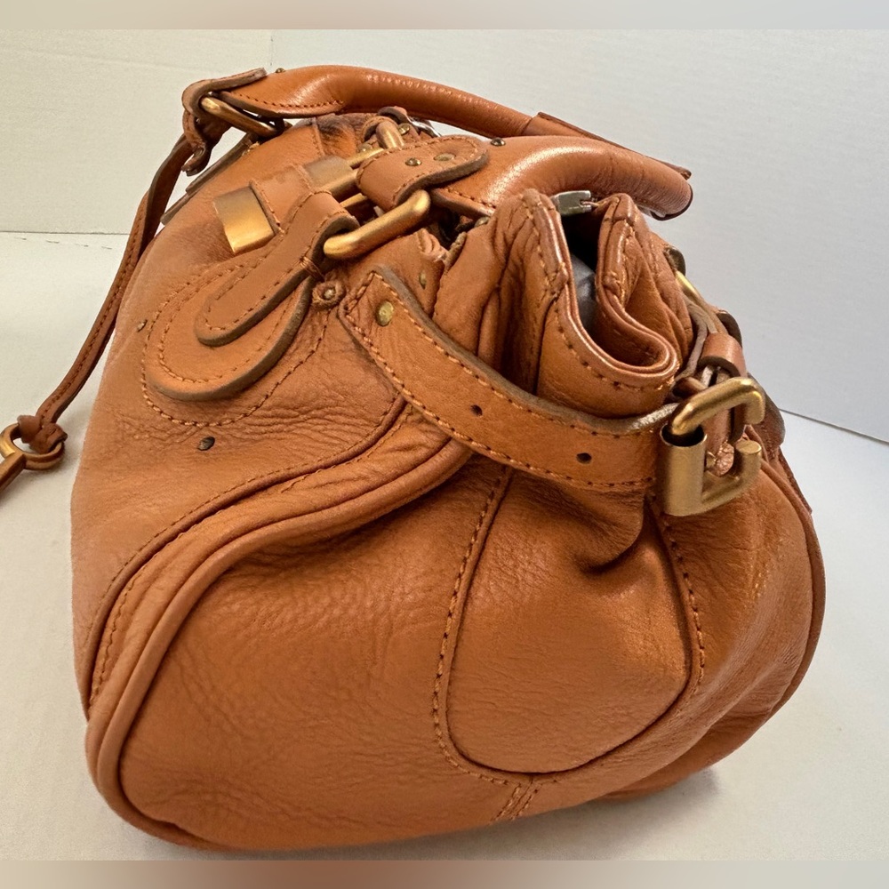Chloe Paddington Satchel in Tan Leather Satchel with Gold Accents - Re-released - Picture 3 of 15